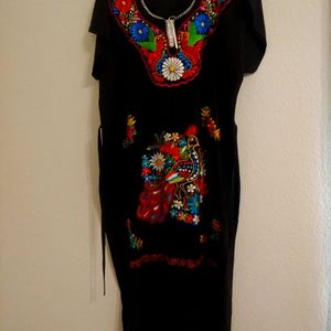 Beautiful hand embroidered Authentic Mexican Dress